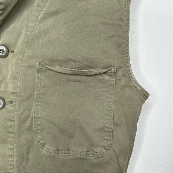 Frame Le Service Sleeveless Button Front Twill Jumpsuit - Picture 7 of 7